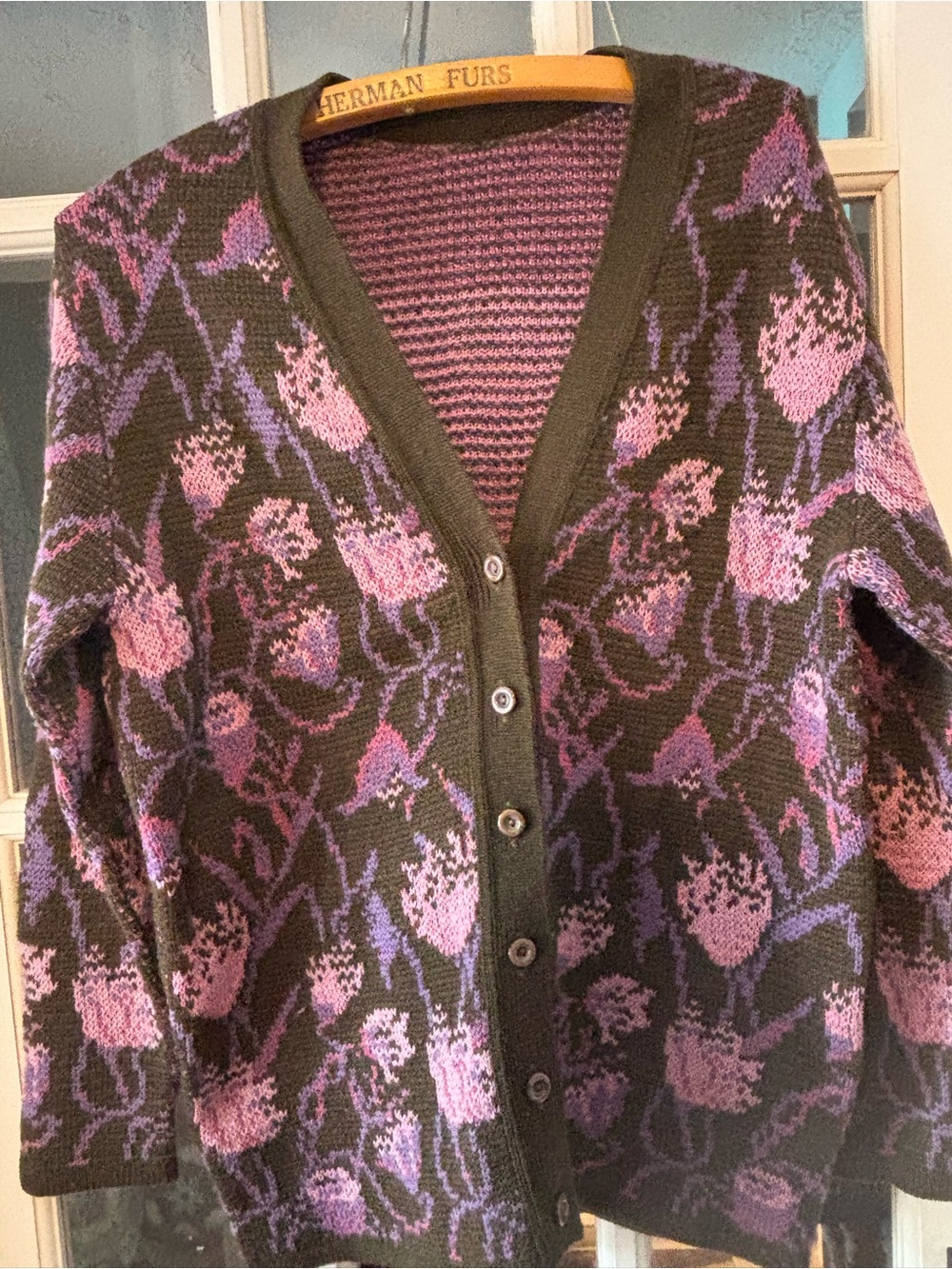 Vintage 60s Wieler Cardigan. 100%wool. Size 42